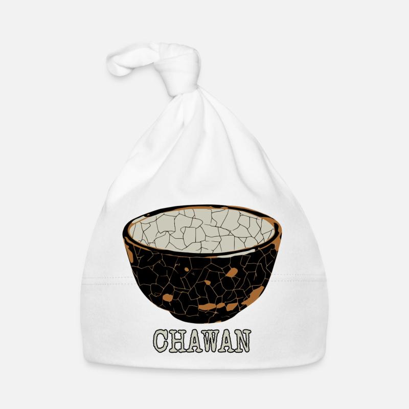 Zerbrochene Chawan-Teeschale Baby Bio-Mütze