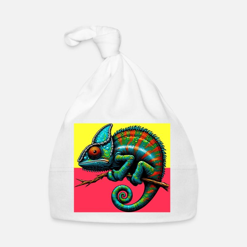 Chamäleon Baby Bio-Mütze