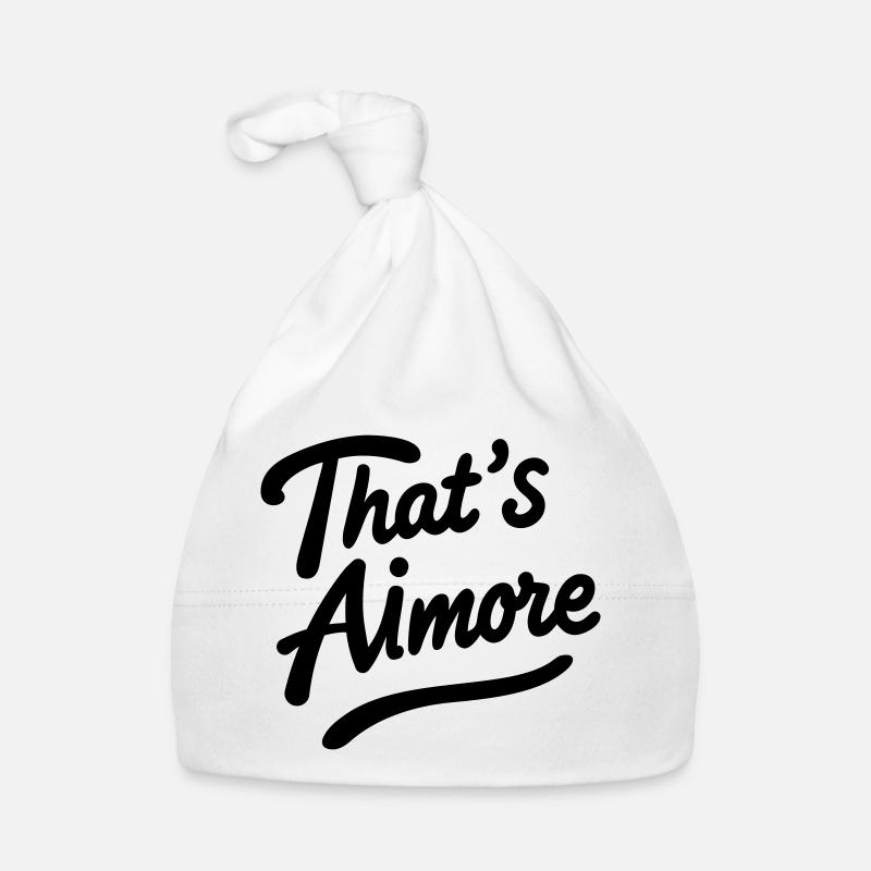 « C’est AiMore » Chemise à jeu de mots Bonnet bio Bébé