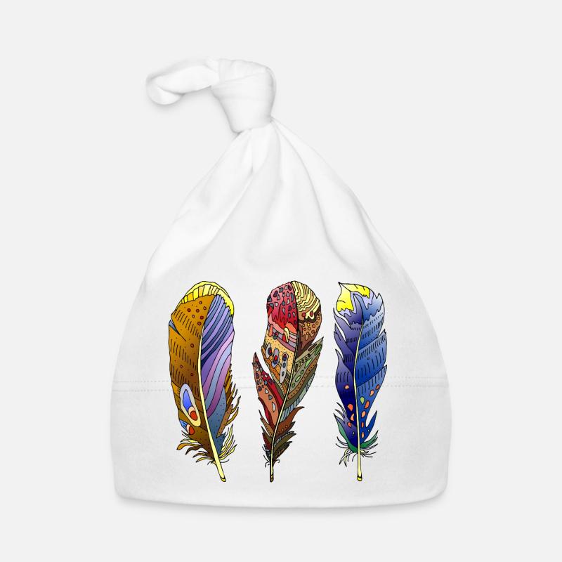 Feder Baby Bio-Mütze