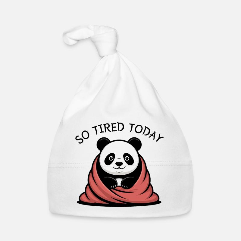 Rêve de câlins de panda sous la couverture Bonnet bio Bébé