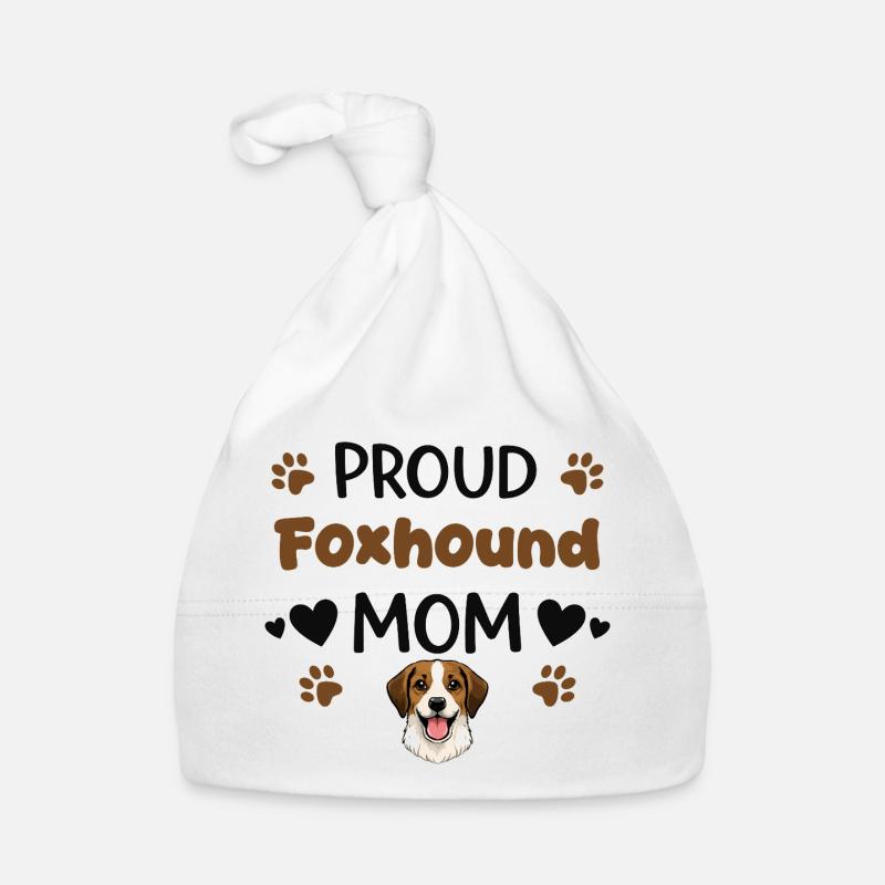 Stolze Foxhound Mutter, Amerikanischer Foxhound Baby Bio-Mütze
