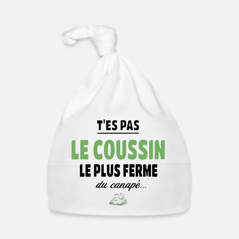 T’es pas le coussin le plus ferme du canapé Bonnet bio Bébé