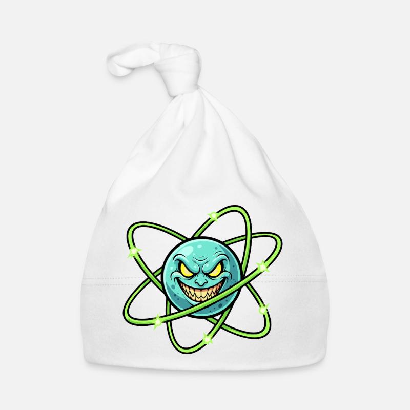 Grimmiger Mond mit Atomring Baby Bio-Mütze