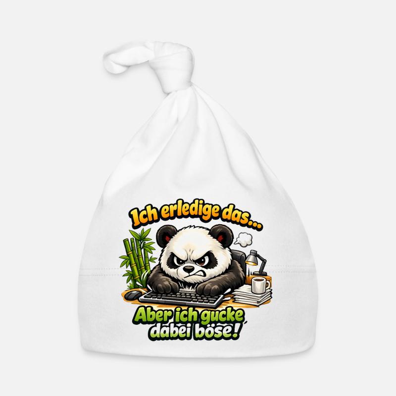 Ich mach das aber ich gucke dabei böse panda Baby Bio-Mütze