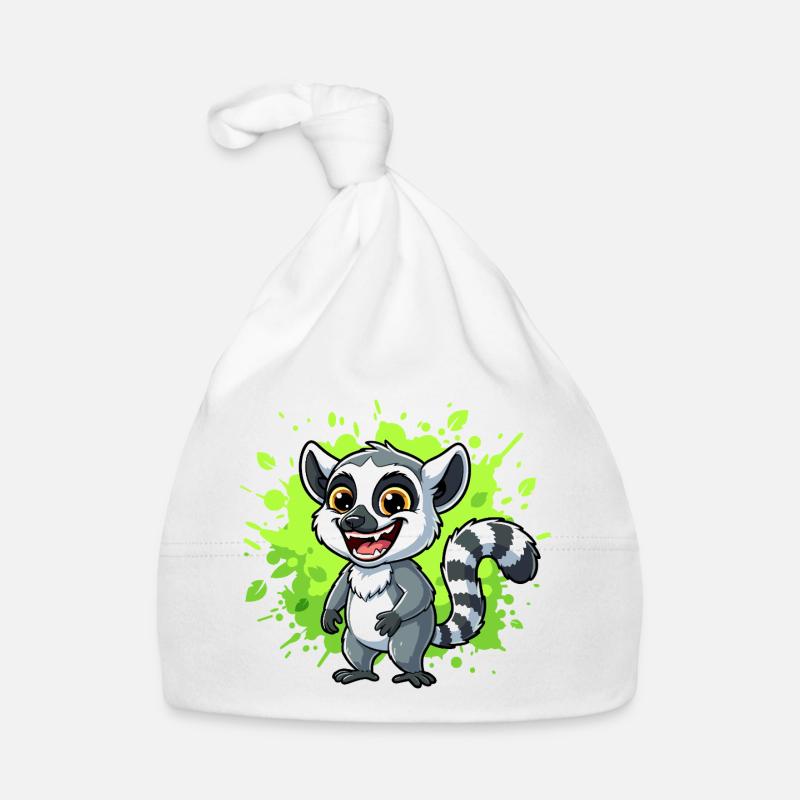 Lemur Neon Spritzer Baby Bio-Mütze