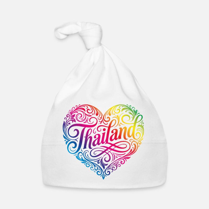 Thailand Herz Bunt Baby Bio-Mütze