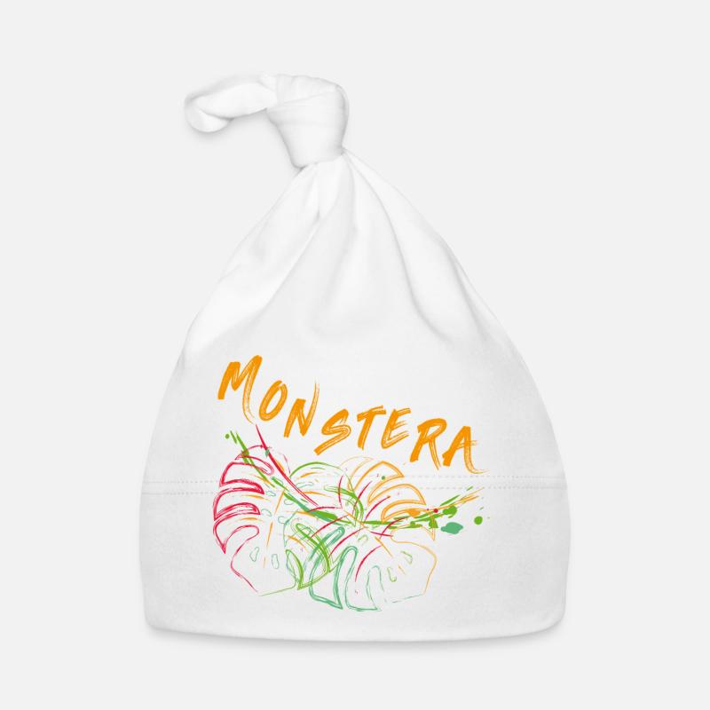 Monstera Organic Baby Cap