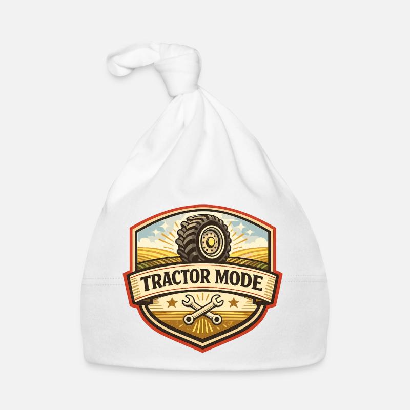 Traktor Modus Emblem Baby Bio-Mütze