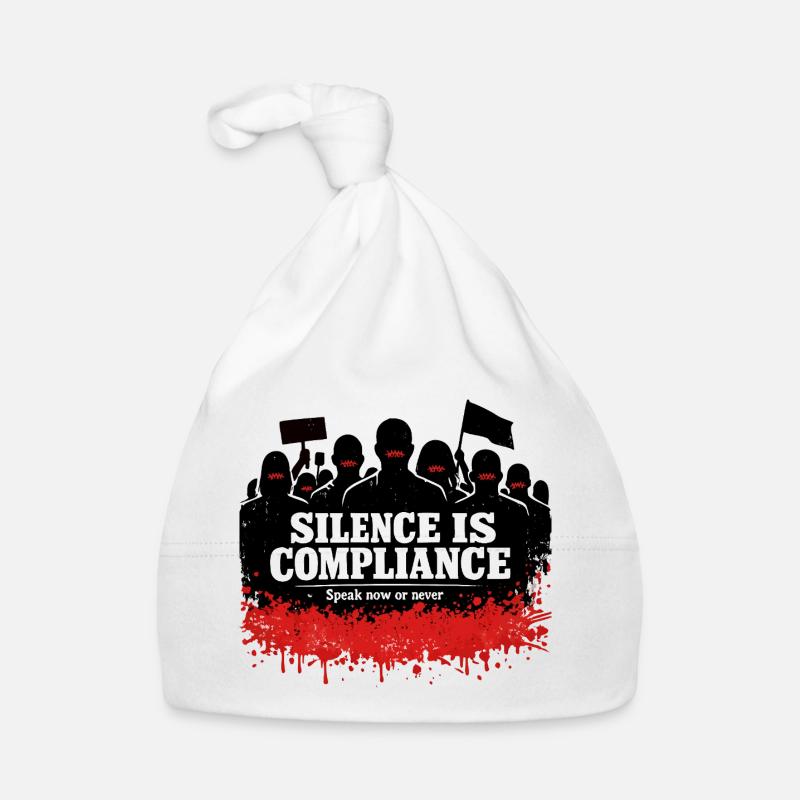 Le silence est obéissance – parle maintenant Bonnet bio Bébé