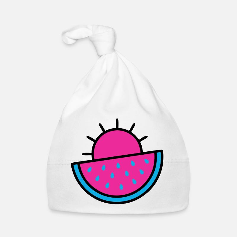 Watermelon Sun 90s Pop Art Organic Baby Cap