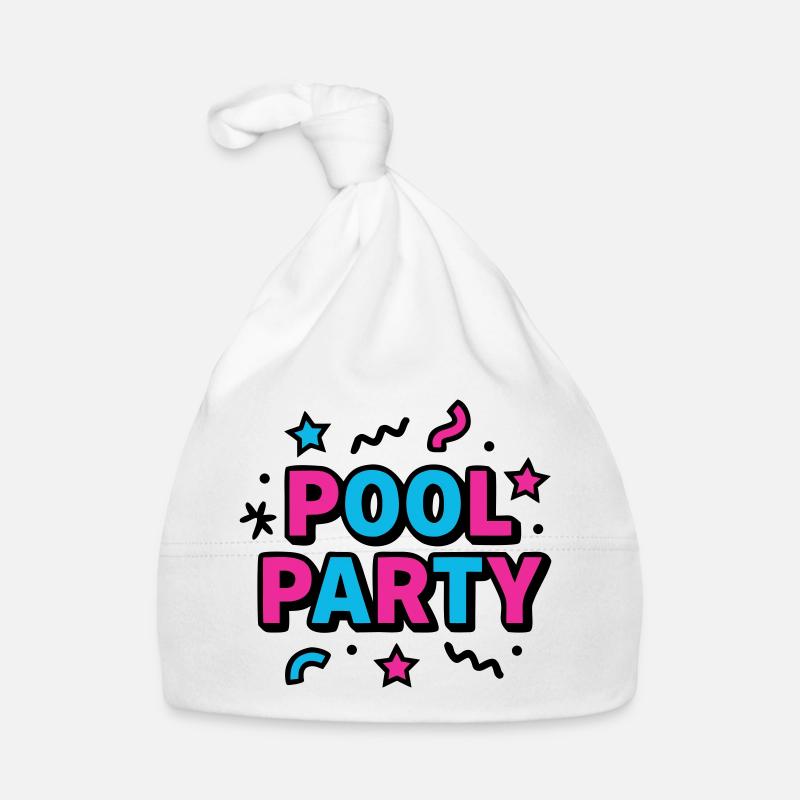 Lettrage des fêtes à la piscine des années 90 Bonnet bio Bébé
