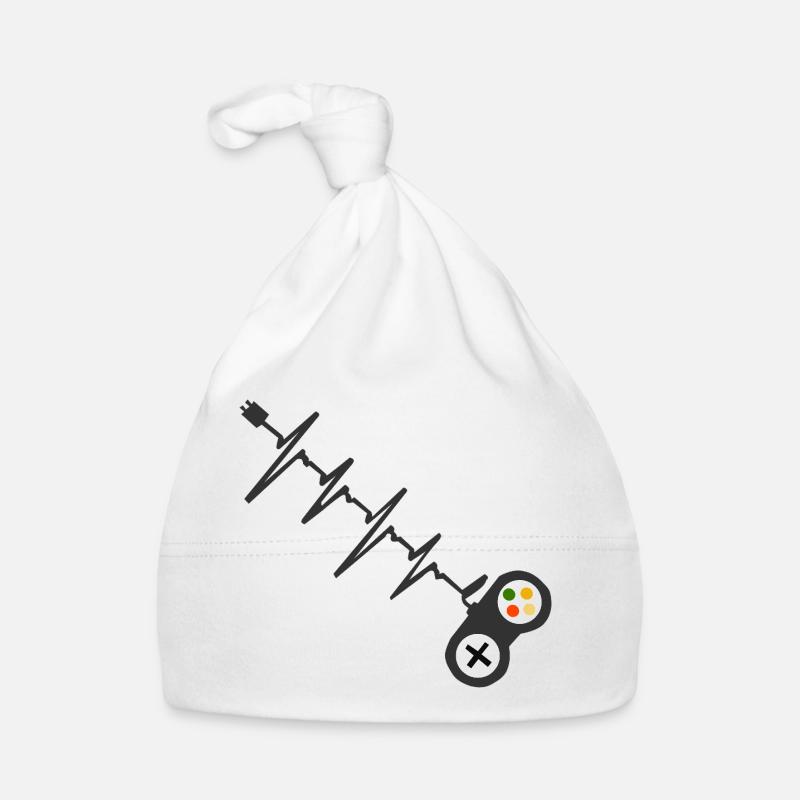 Graphisme Pulse Gamer Heartbeat Controller Bonnet bio Bébé