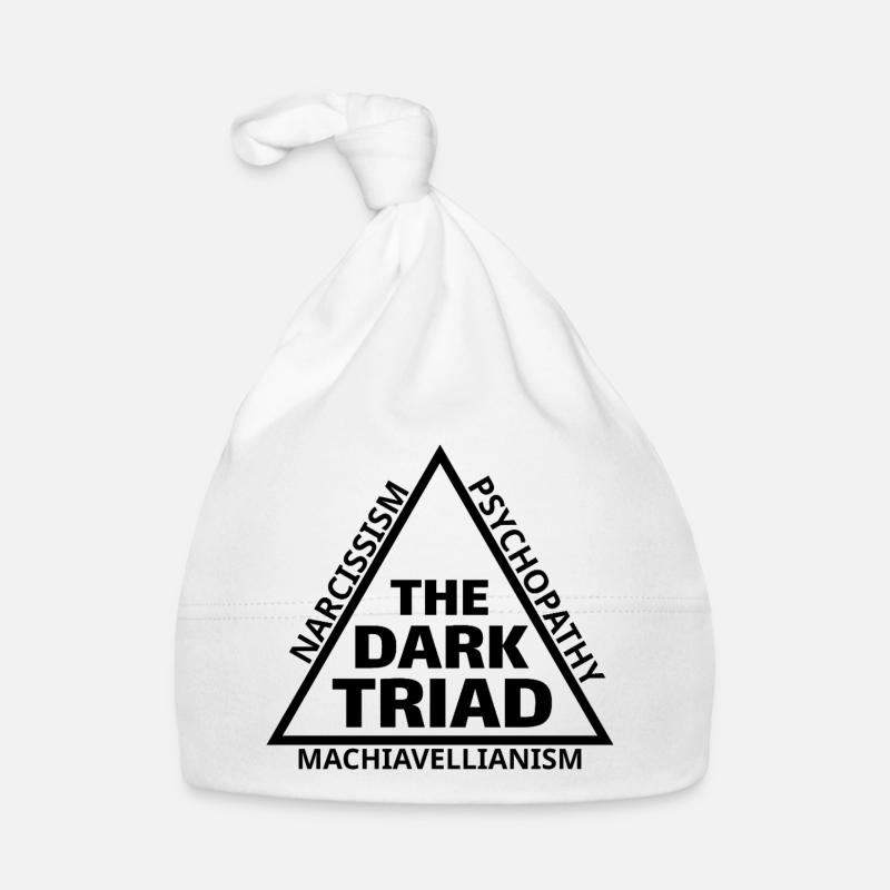 Triangle de mème de la Triade Sombre Design Minimal Bonnet bio Bébé