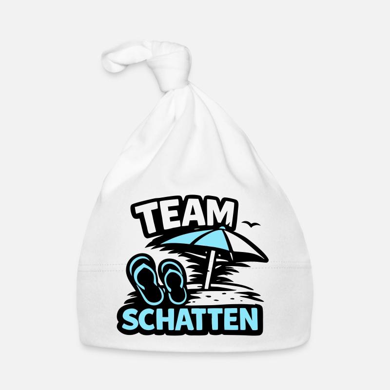 Strand Schatten FlipFlop Logo Baby Bio-Mütze