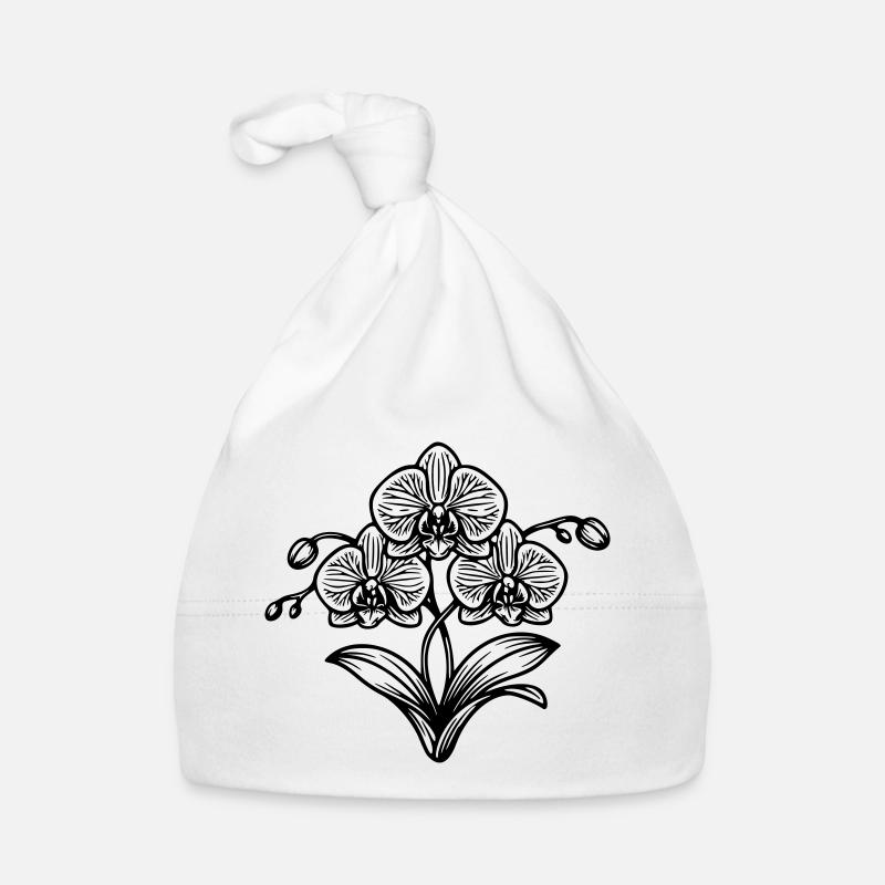 Orchidée  Bonnet bio Bébé