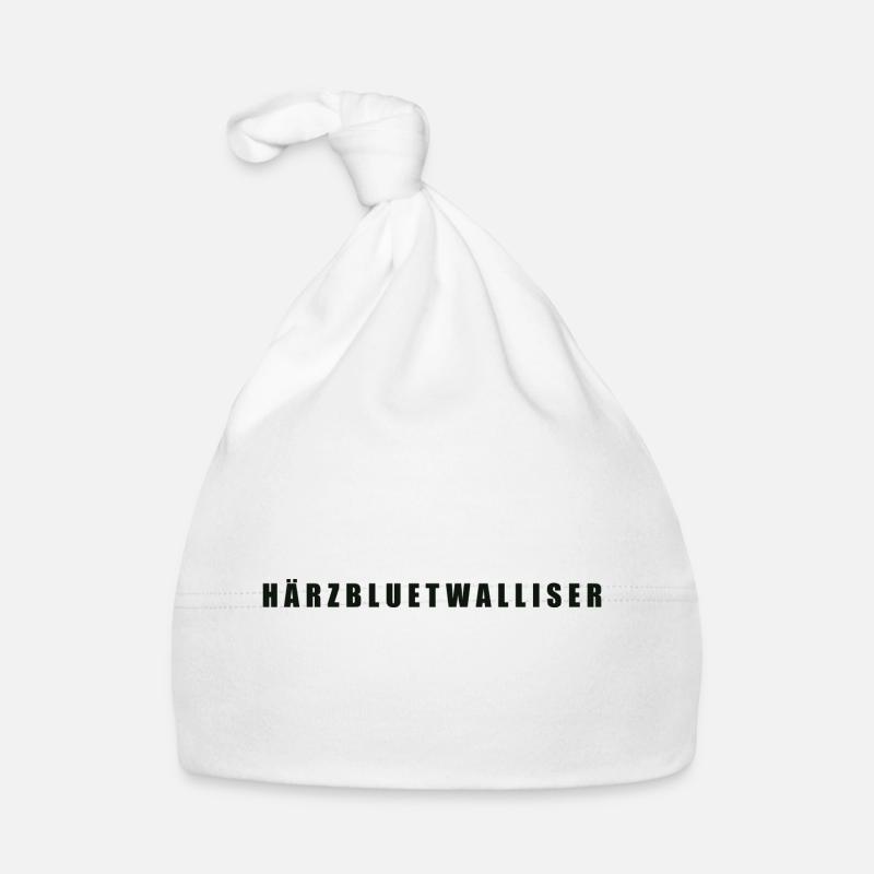 Härzbluetwalliser Kanton Walliser Baby Bio-Mütze