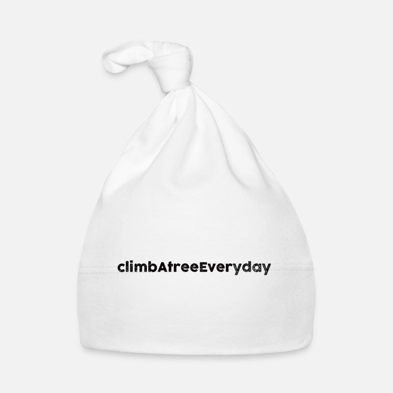 climbatreeeveryday - Baby Bio-Mütze - Weiß