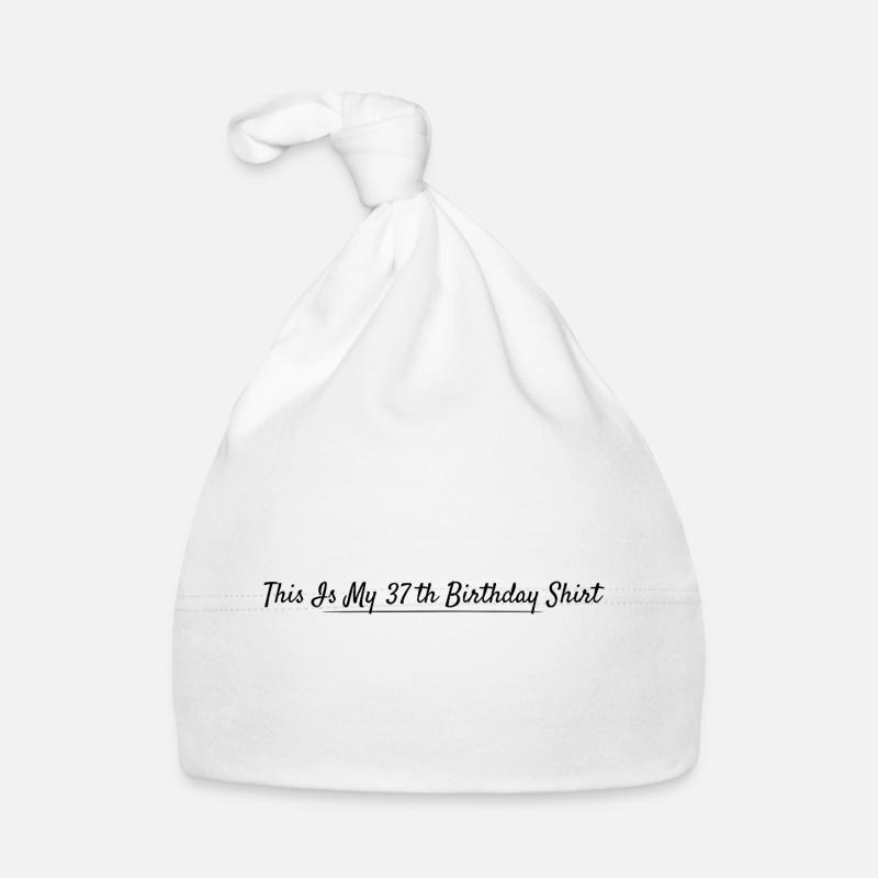 37e Anniversaire 37 ans Anniversaire Bonnet bio Bébé