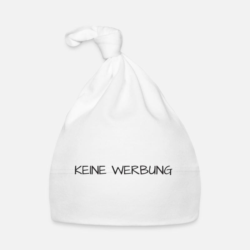 Keine Werbung – Briefkasten-Aufkleber Textdesign Baby Bio-Mütze