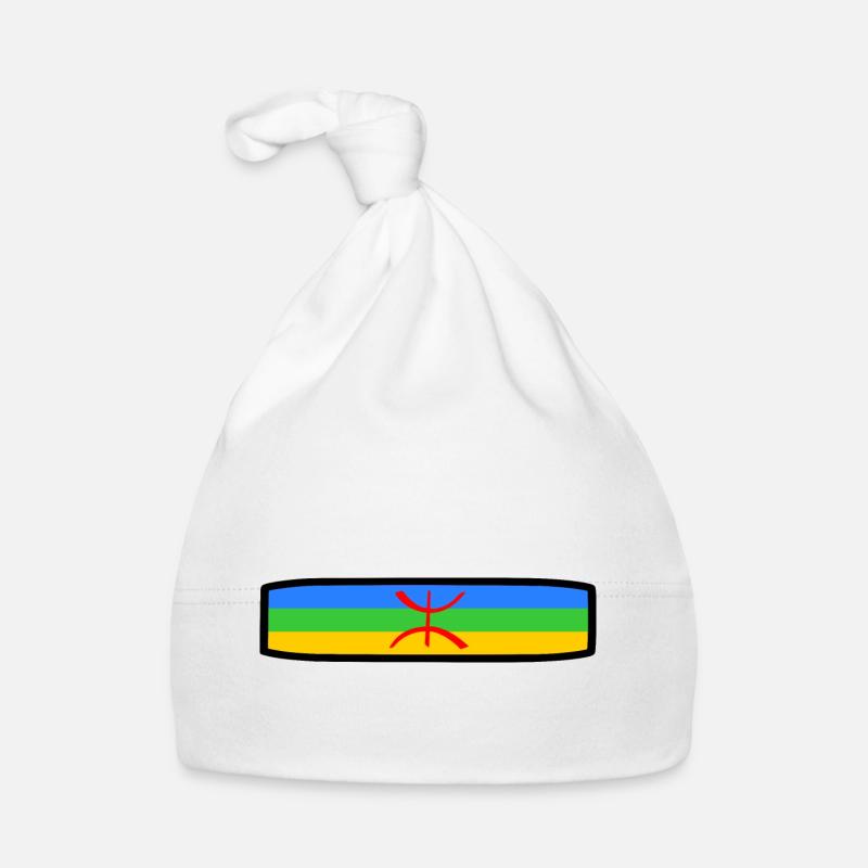 Drapeau amazigh Bonnet bio Bébé