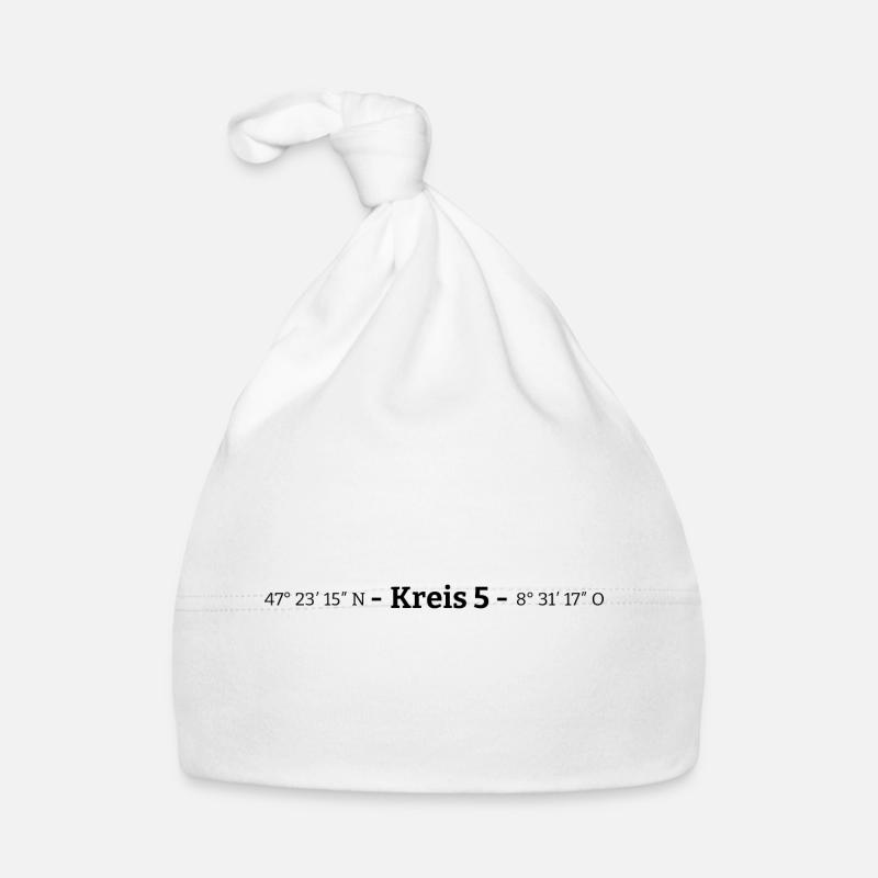 Coordinates District 5 Zurich Organic Baby Cap