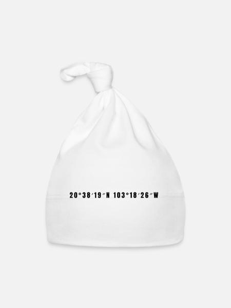 Tlaquepaque, Mexico - Organic Baby Cap - white - Front