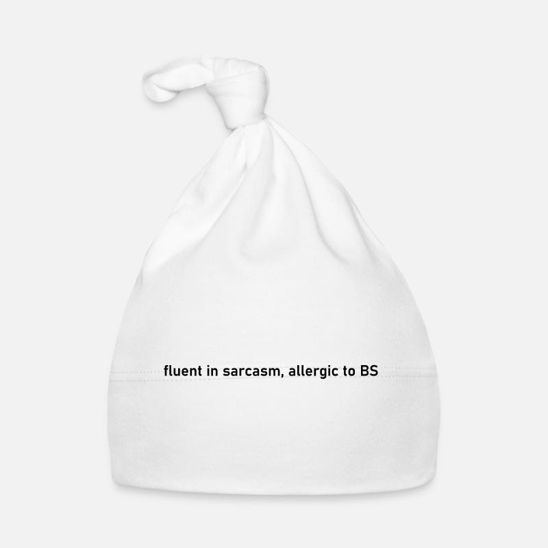 fließend in Sarkasmus, allergisch gegen ein-T-Shirt Baby Bio-Mütze
