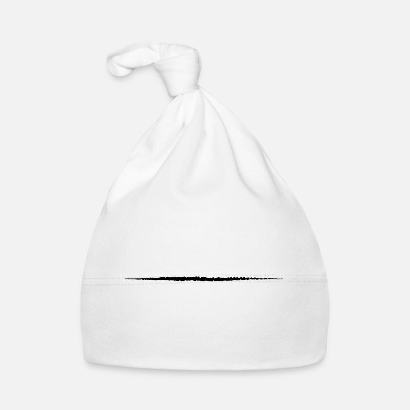 Stroke Art Brushstroke Underscore Crack Line Organic Baby Cap