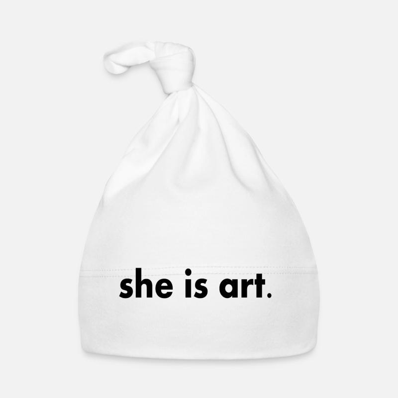 She is art Baby Bio-Mütze
