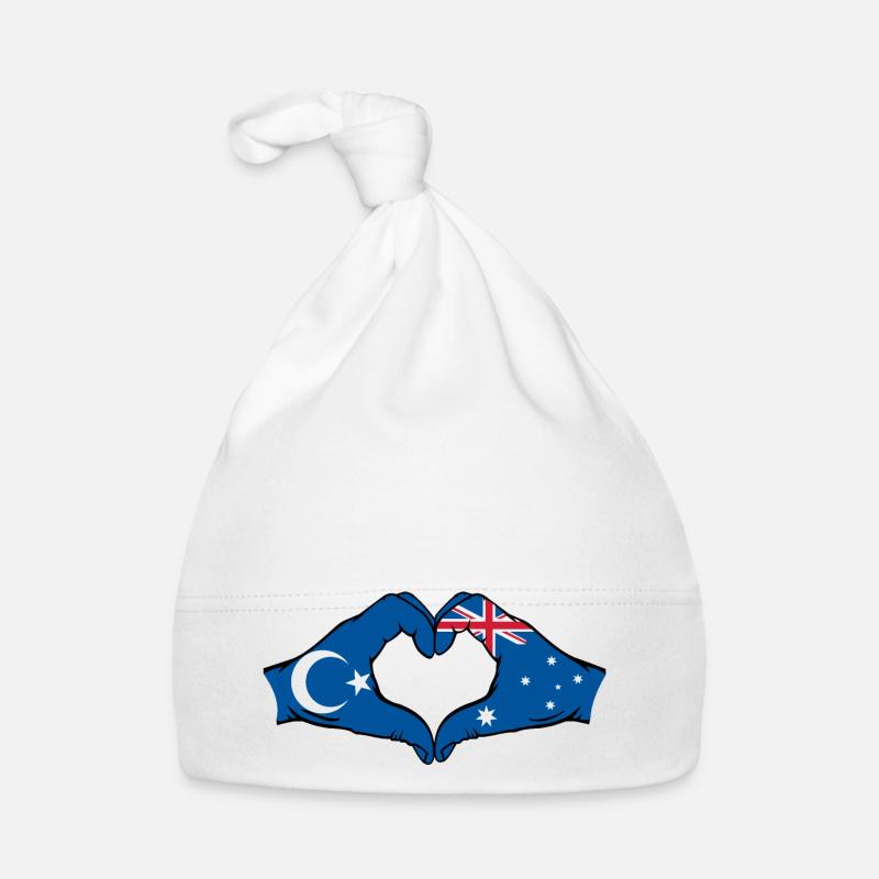Uiguren Australien Flagge Herzform Baby Bio-Mütze