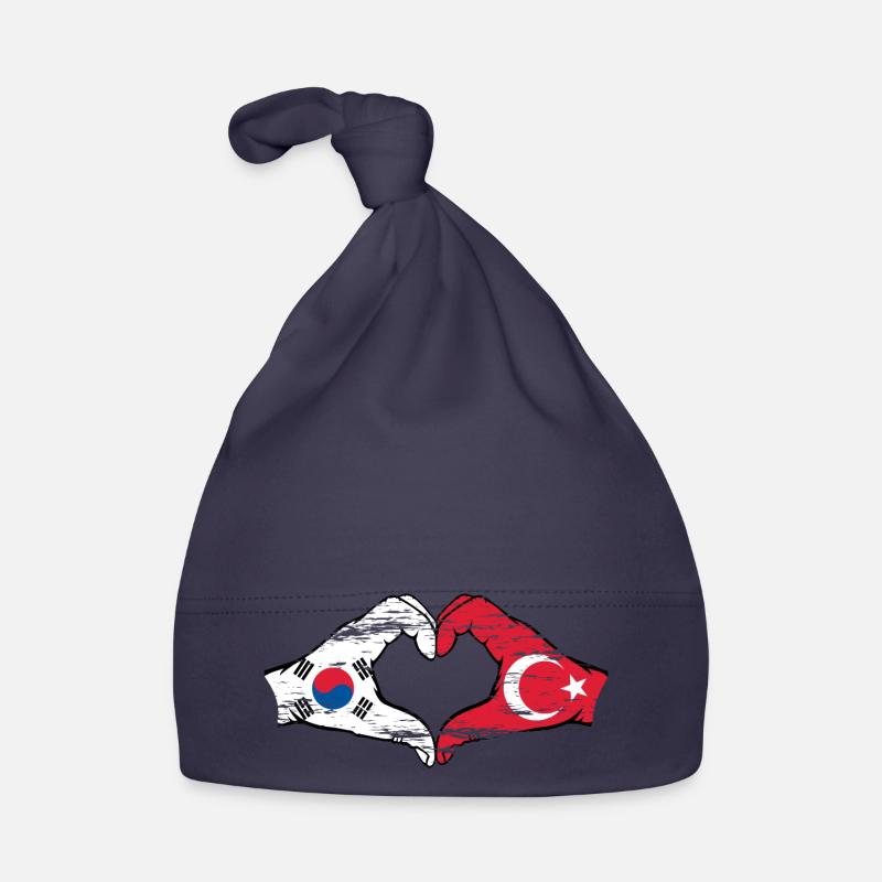 Corée du Sud Turquie Mains Coeur Forme Utilisé Bonnet bio Bébé