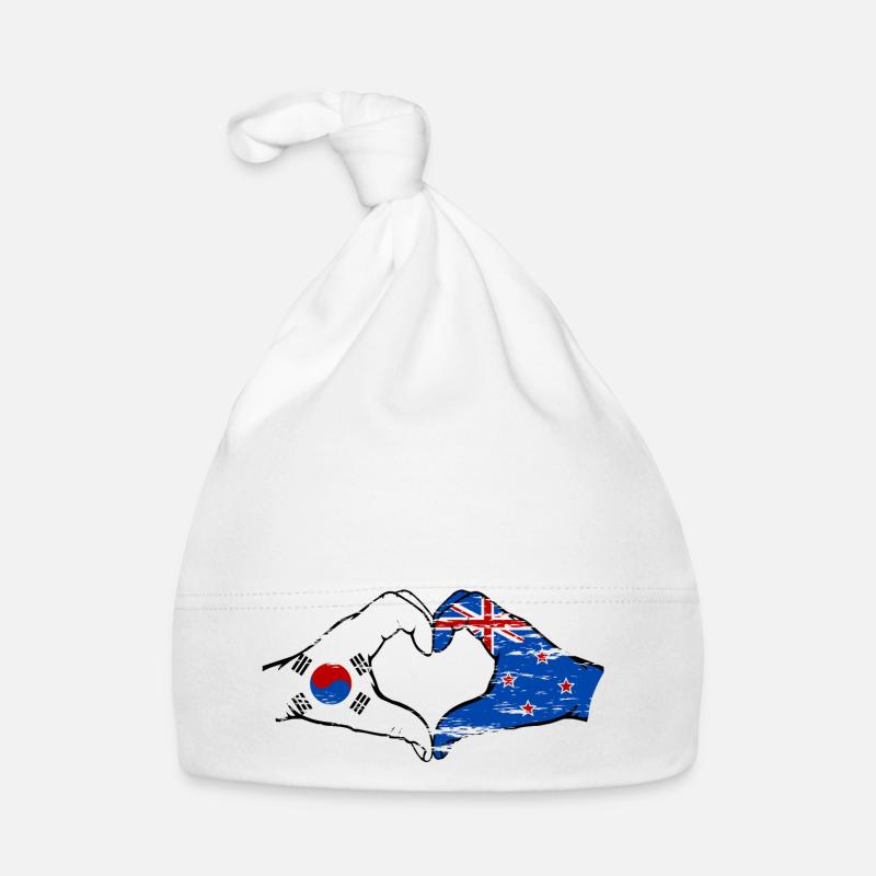 Corée du Sud Nouvelle-Zélande mains forme de coeur utilisé Bonnet bio Bébé
