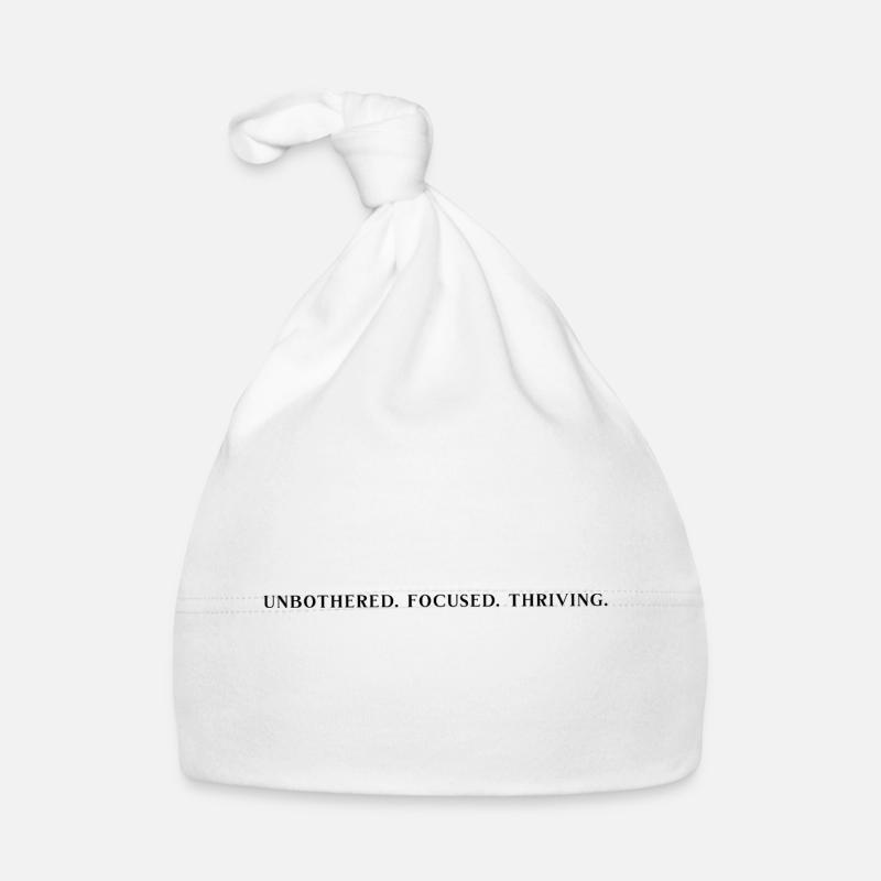 Unbothered Focused Thriving Mindset Shirt Baby Bio-Mütze