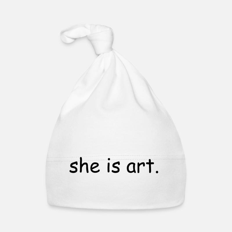 She is art Baby Bio-Mütze