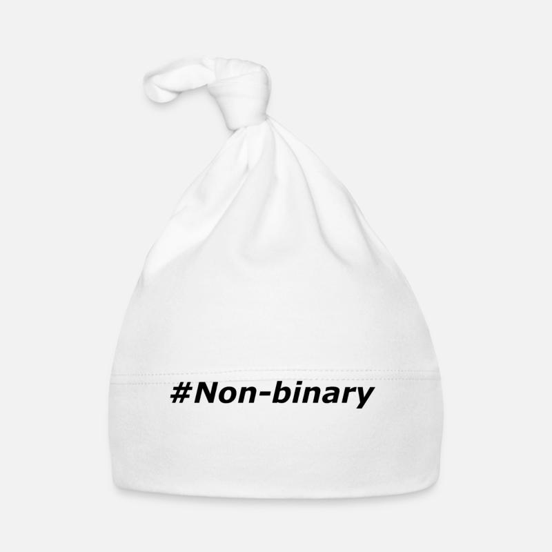 #Non-binary - Baby Bio-Mütze - Weiß