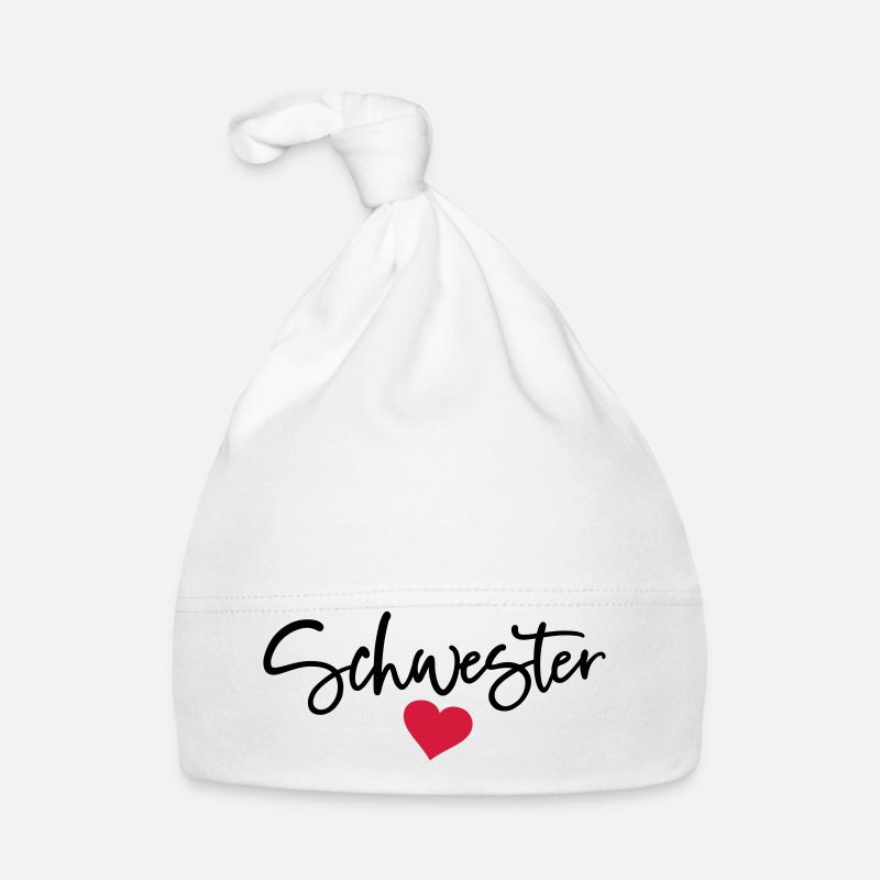 Beste Schwester Schwestern Schwesterherz Freundin Baby Bio-Mütze