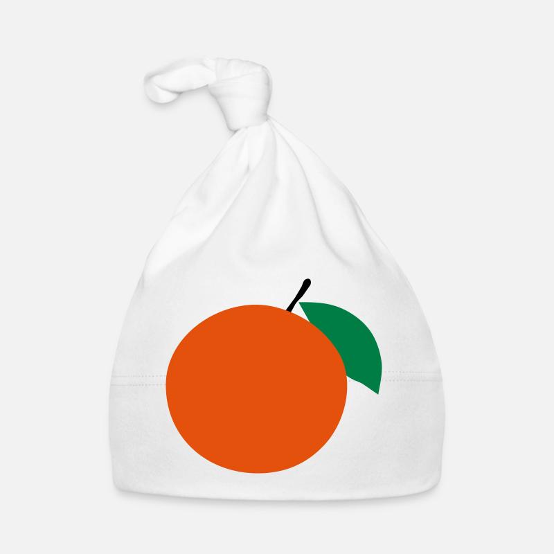 Orange Baby Bio-Mütze