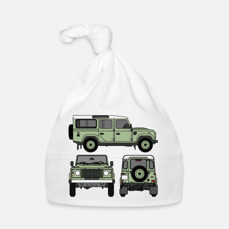 Defender 110 - Seiten Baby Bio-Mütze