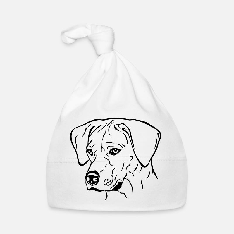 Rhodesian Ridgeback Hündin Kopf schwarz Baby Bio-Mütze