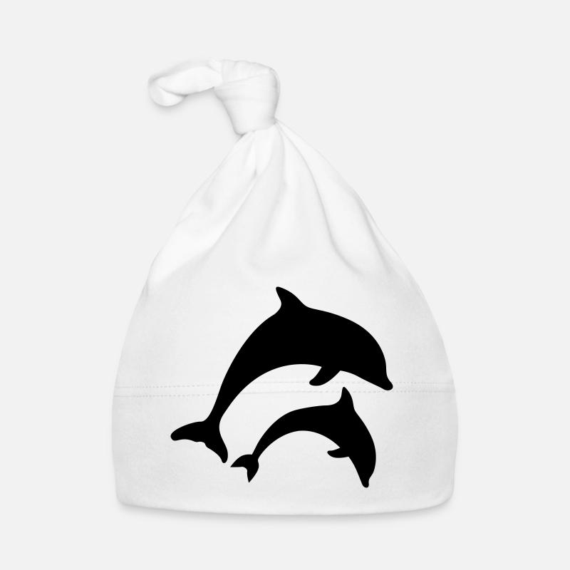dolphins Organic Baby Cap