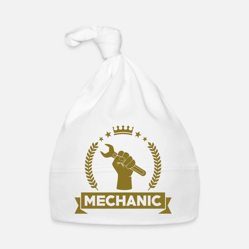 Mechanic - Bonnet bio Bébé - blanc