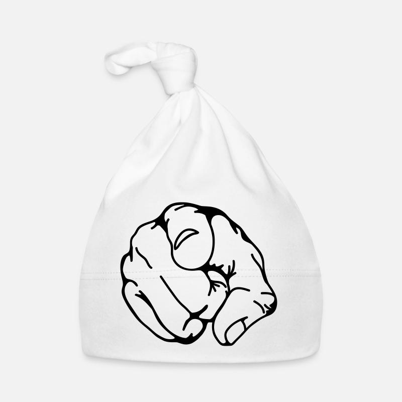 hand faust finger Baby Bio-Mütze
