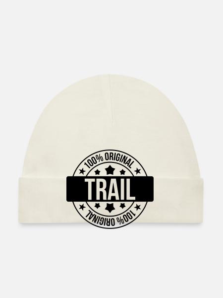 Running / Jogging / Run / Trail / Sport - Organic Baby Cap - white - Front