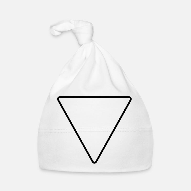 Triangle with rounded corners as a warning sign Organic Baby Cap