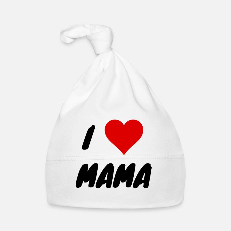 Ich LIEBE MAMA, Muttertag, Mama ist süß, Mutter # Baby Bio-Mütze