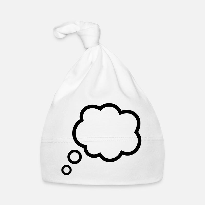 Thinking Bubble Comic Pensée Bulle Bulle Pensées Bonnet bio Bébé