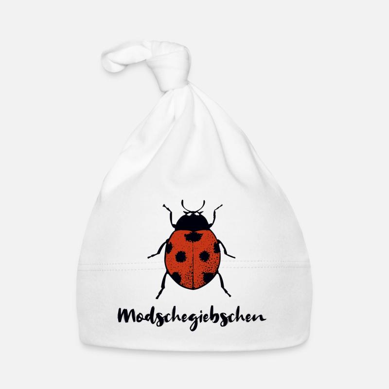 Modschegiebchen Marienkäfer Sächsisch Geschenk Baby Bio-Mütze