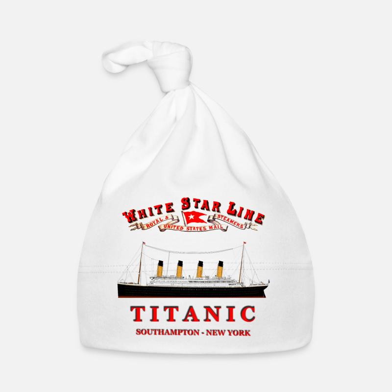 TITANIC CREATION Louis RUNEMBERG © Adagp - Bonnet bio Bébé - blanc