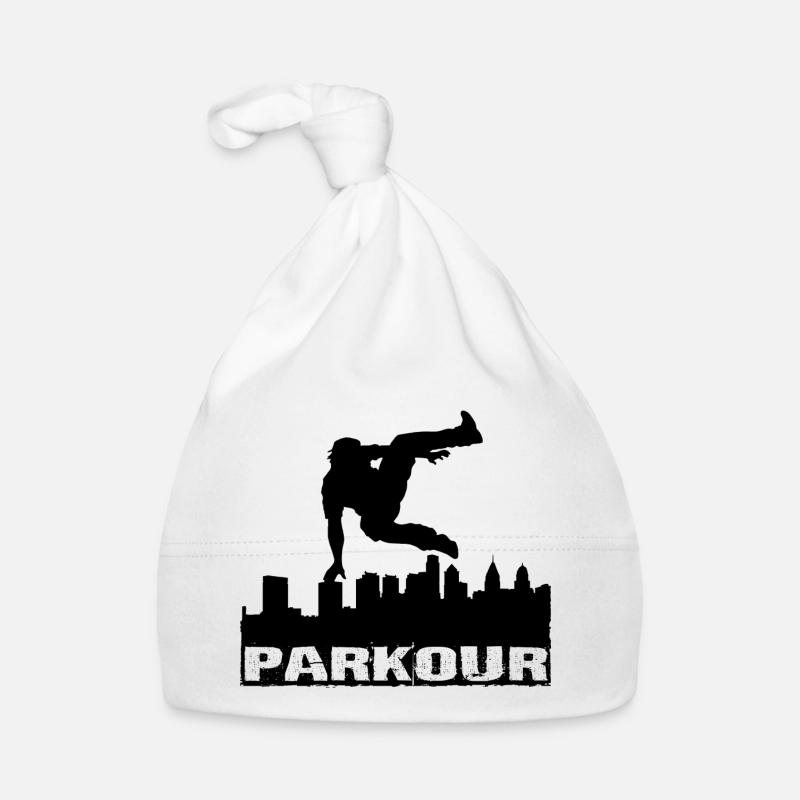 Parkour - Bonnet bio Bébé - blanc